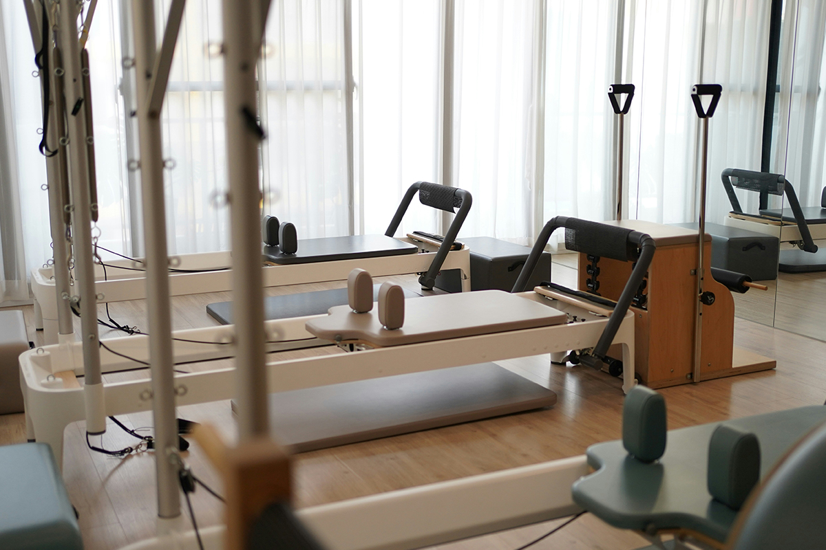 Pilates equipment room- Picture by Freya Yang Yang- Kai interiors Hackney